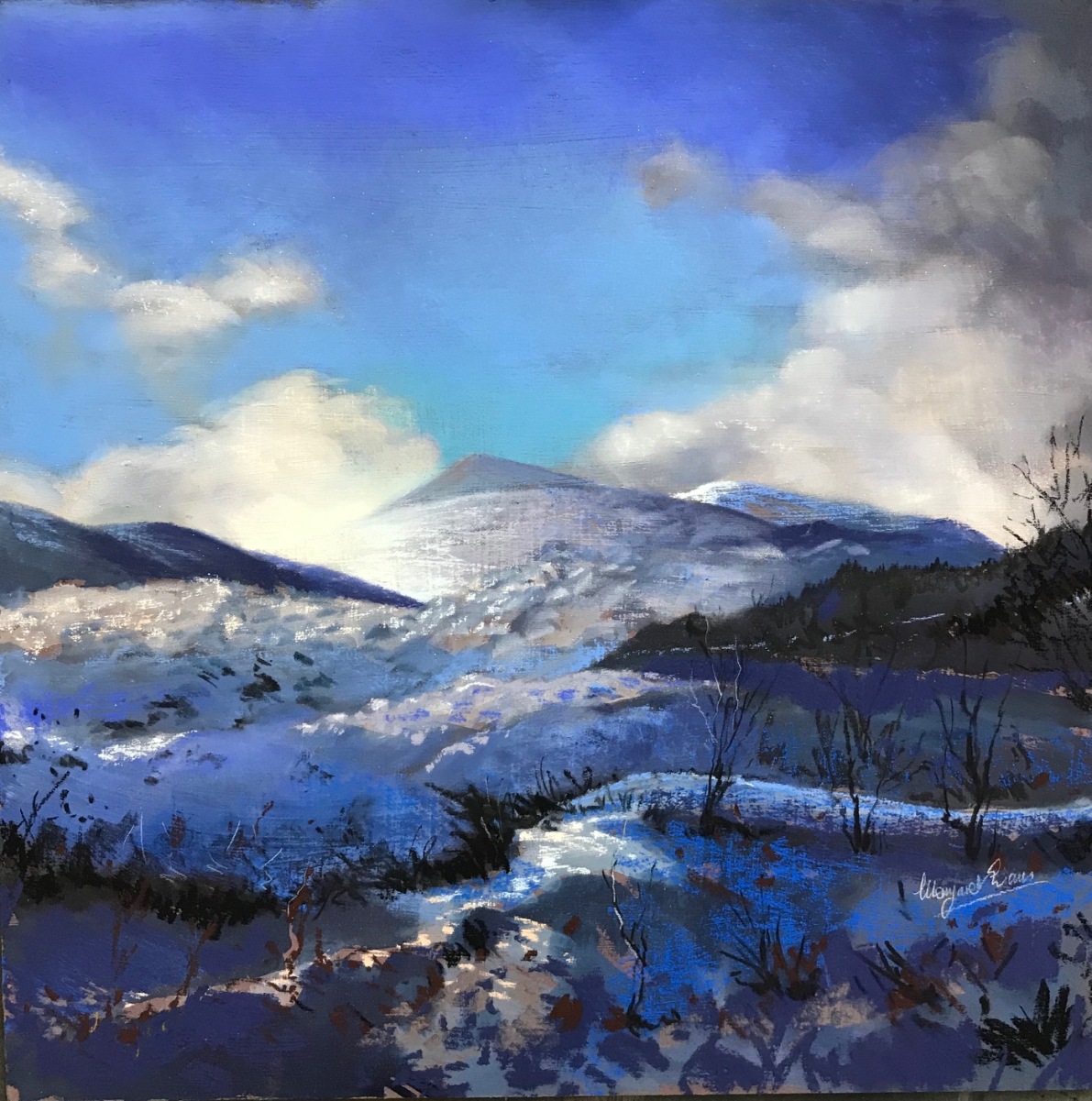 'Blue Winter, Glencoe' by artist Margaret Evans